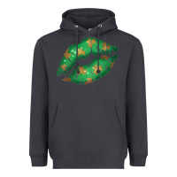 Smoke St. Patricks Day Green Lips Heavyweight Hoodie - Bettercallsaul