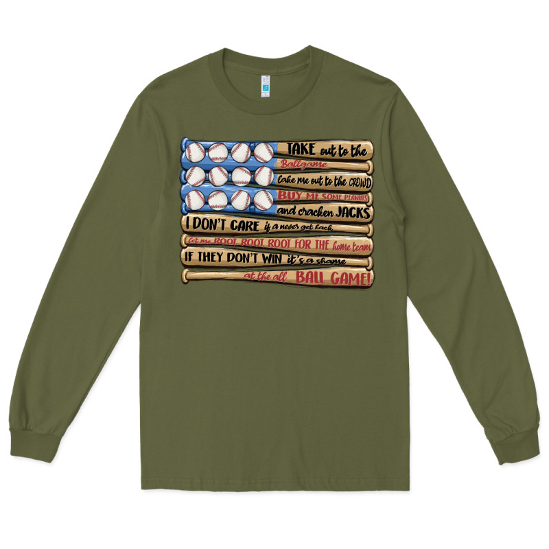 Baseball Ballgame Long Sleeve Tee by MaliasSmallBusiness | Teevron