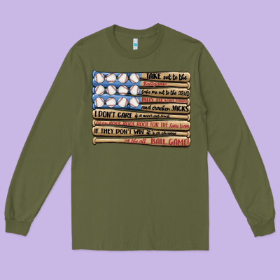 Baseball Ballgame Long Sleeve Tee Designed By Maliassmallbusiness