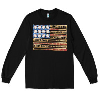 Black baseball ballgame Long Sleeve Tee - MaliasSmallBusiness