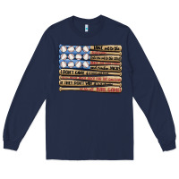 Navy baseball ballgame Long Sleeve Tee - MaliasSmallBusiness