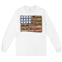 White baseball ballgame Long Sleeve Tee - MaliasSmallBusiness