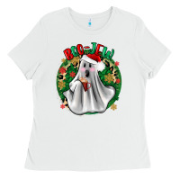 White ghost dead inside but it’s christmas boojee Ladies Tee - Zillion Design Studio