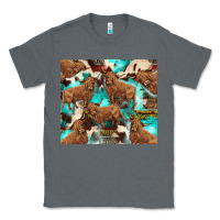 Charcoal Heather astec cowhide highlands cow Classic Tee - BarkalooDesign