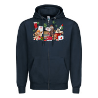 Nurse Coffee Cups Zipper Hoodie | Teevron