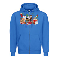 True Royal nurse coffee cups Zipper Hoodie - MaliasSmallBusiness