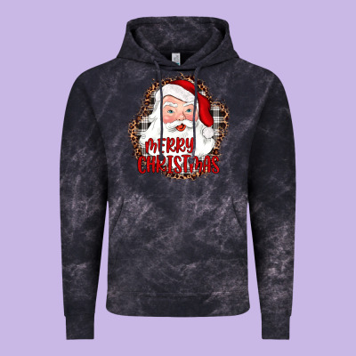 Merry Christmas Santa Vintage Hoodie Designed By Jahusdesignshop