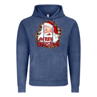 Vintage Denim merry christmas santa Vintage Hoodie - JahusDesignShop