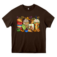 Tacos Coffee Cups Heavy Core Tee | Teevron