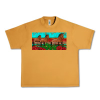 Peanut Butter horses roses ann cactuses license plate Urban Heavy Tee - Artiststas