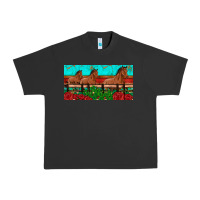 Pigment Black horses roses ann cactuses license plate Urban Heavy Tee - Artiststas