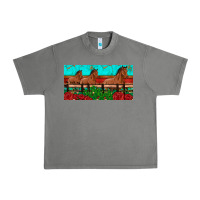 Tornado horses roses ann cactuses license plate Urban Heavy Tee - Artiststas