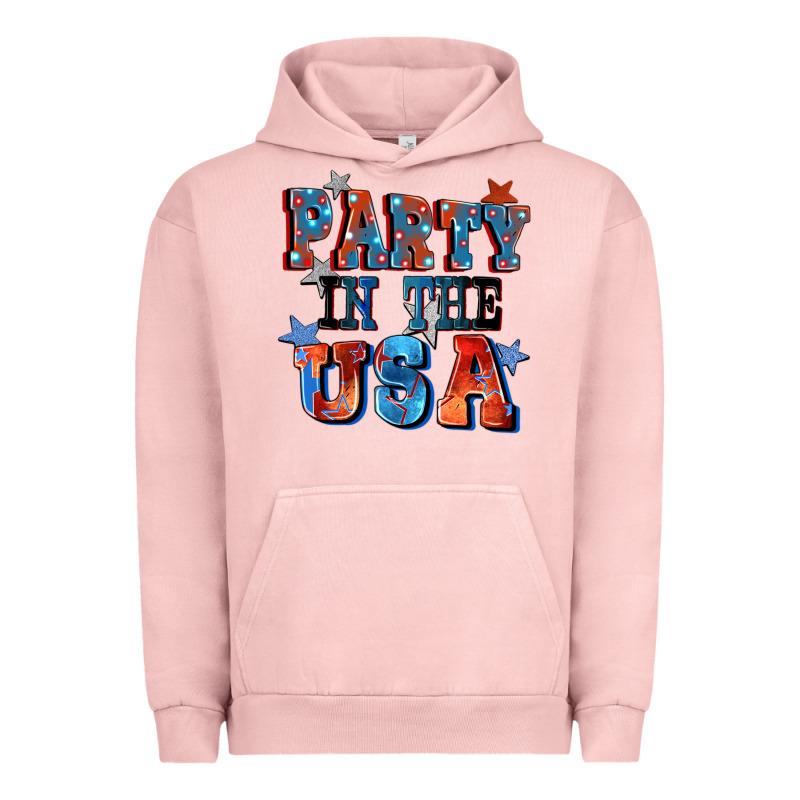 Party In The Usa 4th Of July Urban Hoodie by CowGirlArtShop | Teevron
