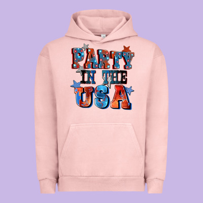 Party In The Usa 4th Of July Urban Hoodie Designed By Cowgirlartshop