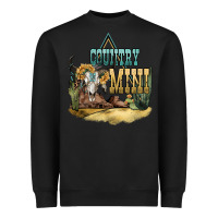 Black country mini Heavyweight Sweatshirt - NancyCooperArtShop