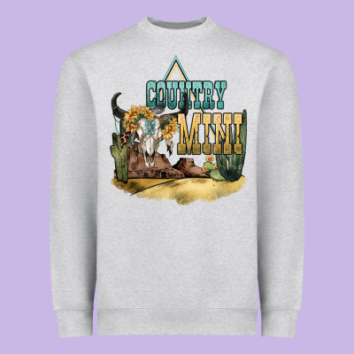 Country Mini Heavyweight Sweatshirt Designed By Nancycooperartshop