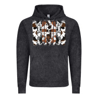 Vintage Black cowhide brushstrokes Vintage Hoodie - RanaPortraitStore