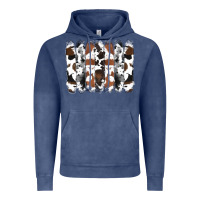 Vintage Denim cowhide brushstrokes Vintage Hoodie - RanaPortraitStore
