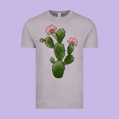Cactus 2 Vintage Tee Designed By Jahusdesignshop