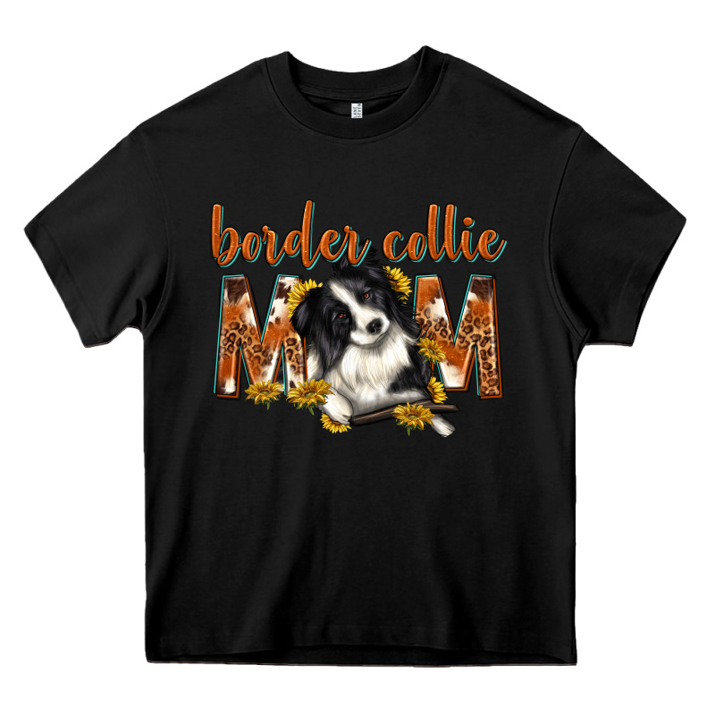 Western Border Collie Mom Heavy Core Tee by texasbilliewilder | Teevron