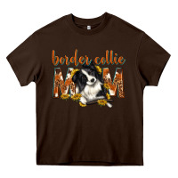 Chocolate Brown western border collie mom Heavy Core Tee - texasbilliewilder