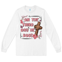 White on the third day  he rose Long Sleeve Tee - MaliasSmallBusiness