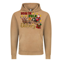 North Pole Delivery Santa Sleigh Vintage Hoodie | Teevron