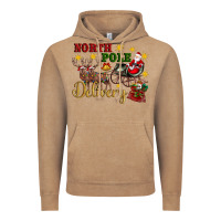Vintage Coffee North Pole Delivery Santa Sleigh Vintage Hoodie - Artiststas
