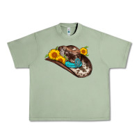 Oil Green cowboy hat Urban Heavy Tee - AdoDesignShop