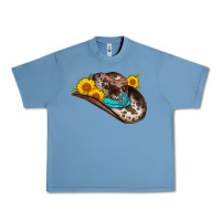 Pebble Blue cowboy hat Urban Heavy Tee - AdoDesignShop