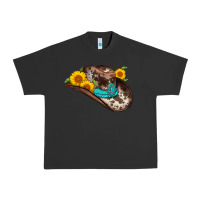 Pigment Black cowboy hat Urban Heavy Tee - AdoDesignShop