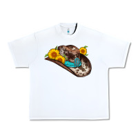 White cowboy hat Urban Heavy Tee - AdoDesignShop