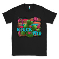 Black stuck on you heart cactus serape leopard background Classic Tee - Jasminsmagicworld