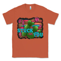 Copper stuck on you heart cactus serape leopard background Classic Tee - Jasminsmagicworld