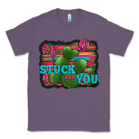 Lavender stuck on you heart cactus serape leopard background Classic Tee - Jasminsmagicworld