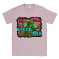 Lilac stuck on you heart cactus serape leopard background Classic Tee - Jasminsmagicworld
