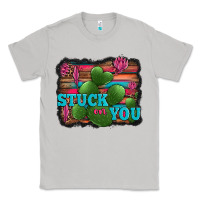 Moon Dust stuck on you heart cactus serape leopard background Classic Tee - Jasminsmagicworld