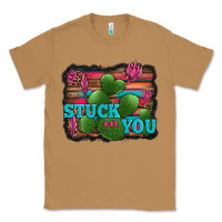 Toasted Coconut stuck on you heart cactus serape leopard background Classic Tee - Jasminsmagicworld