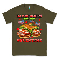 Army Green hamburger are my valentine Classic Tee - AdoDesignShop