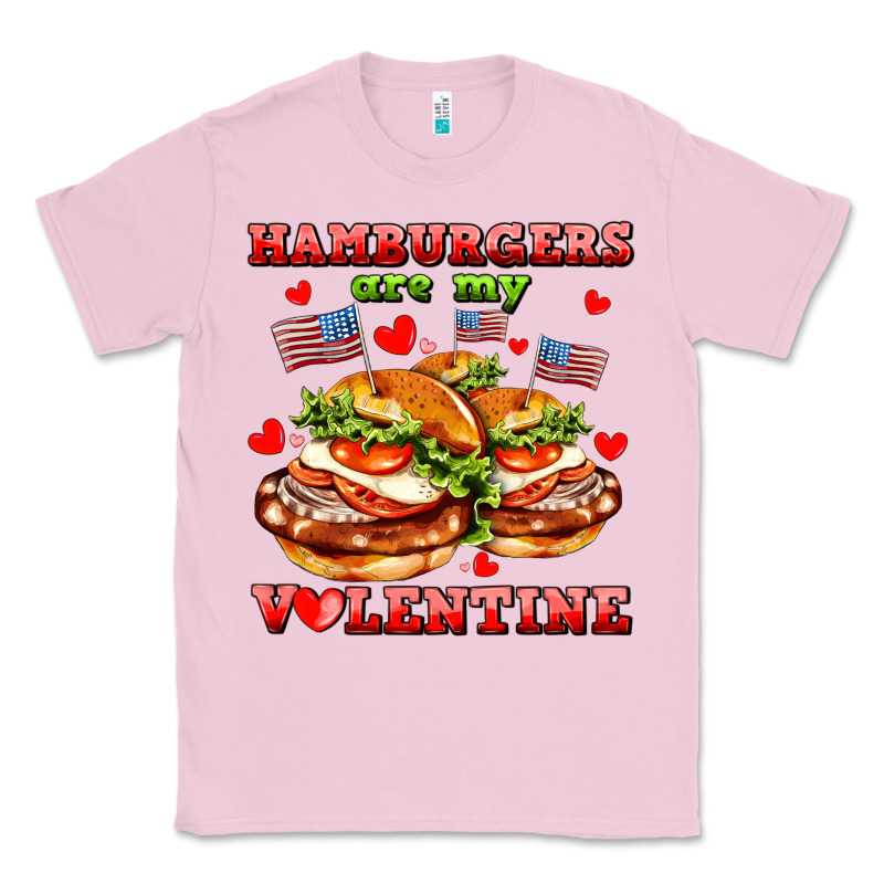 Hamburger Are My Valentine Classic Tee by AdoDesignShop | Teevron