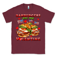 Burgundy hamburger are my valentine Classic Tee - AdoDesignShop