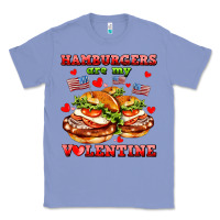Colony Blue hamburger are my valentine Classic Tee - AdoDesignShop