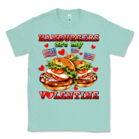 Seafoam hamburger are my valentine Classic Tee - AdoDesignShop