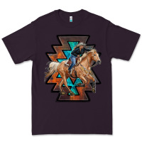 Plum cowgirl with aztec Premium Tee - RanaPortraitStore