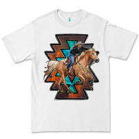White cowgirl with aztec Premium Tee - RanaPortraitStore