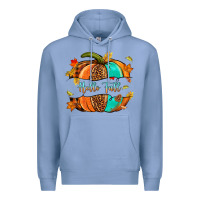 Colony Blue pumpkin hello fall Premium Hoodie - NancyCooperArtShop