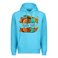 Ocean Blue pumpkin hello fall Premium Hoodie - NancyCooperArtShop