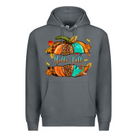 Rock pumpkin hello fall Premium Hoodie - NancyCooperArtShop