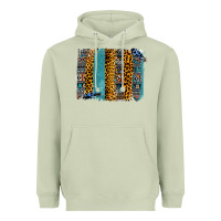 Matcha Aztec Leopard Glitter Brushstrokes Heavyweight Hoodie - Bettercallsaul