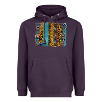 Plum Aztec Leopard Glitter Brushstrokes Heavyweight Hoodie - Bettercallsaul
